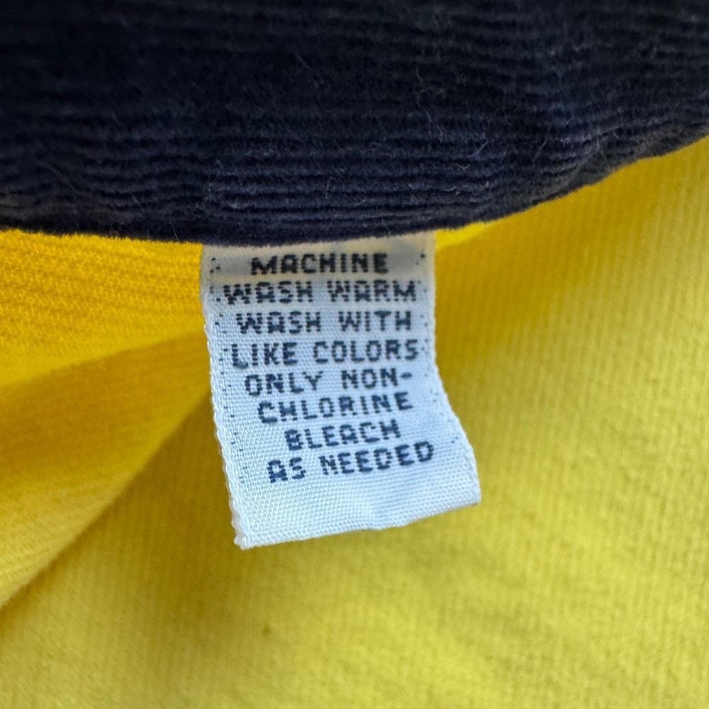 Ralph Lauren Golf Corduroy Button Down Shirt Men M Yellow Long Sleeve Crest Logo - Picture 4 of 12